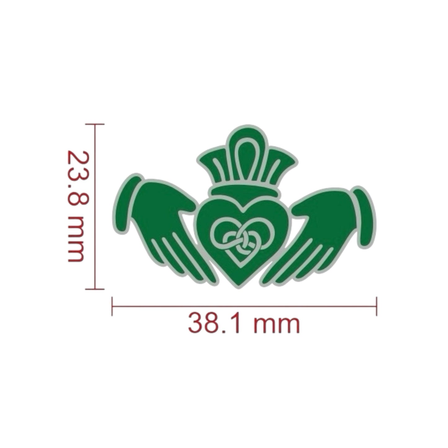 Claddagh Pin Badge - GaelMade