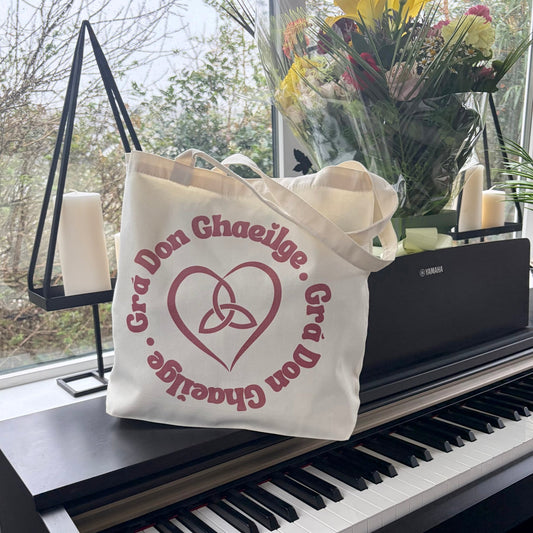 Grá don Ghaeilge 2.0 Tote Bag - GaelMade
