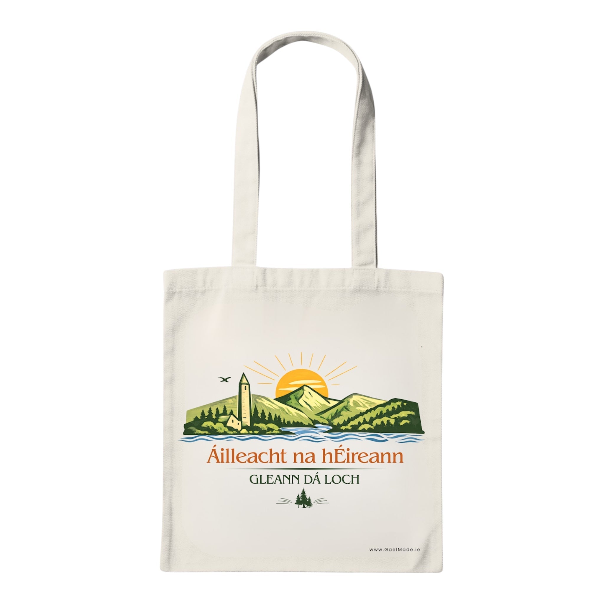 Gleann Dá Loch Tote Bag (Glendalough) - GaelMade