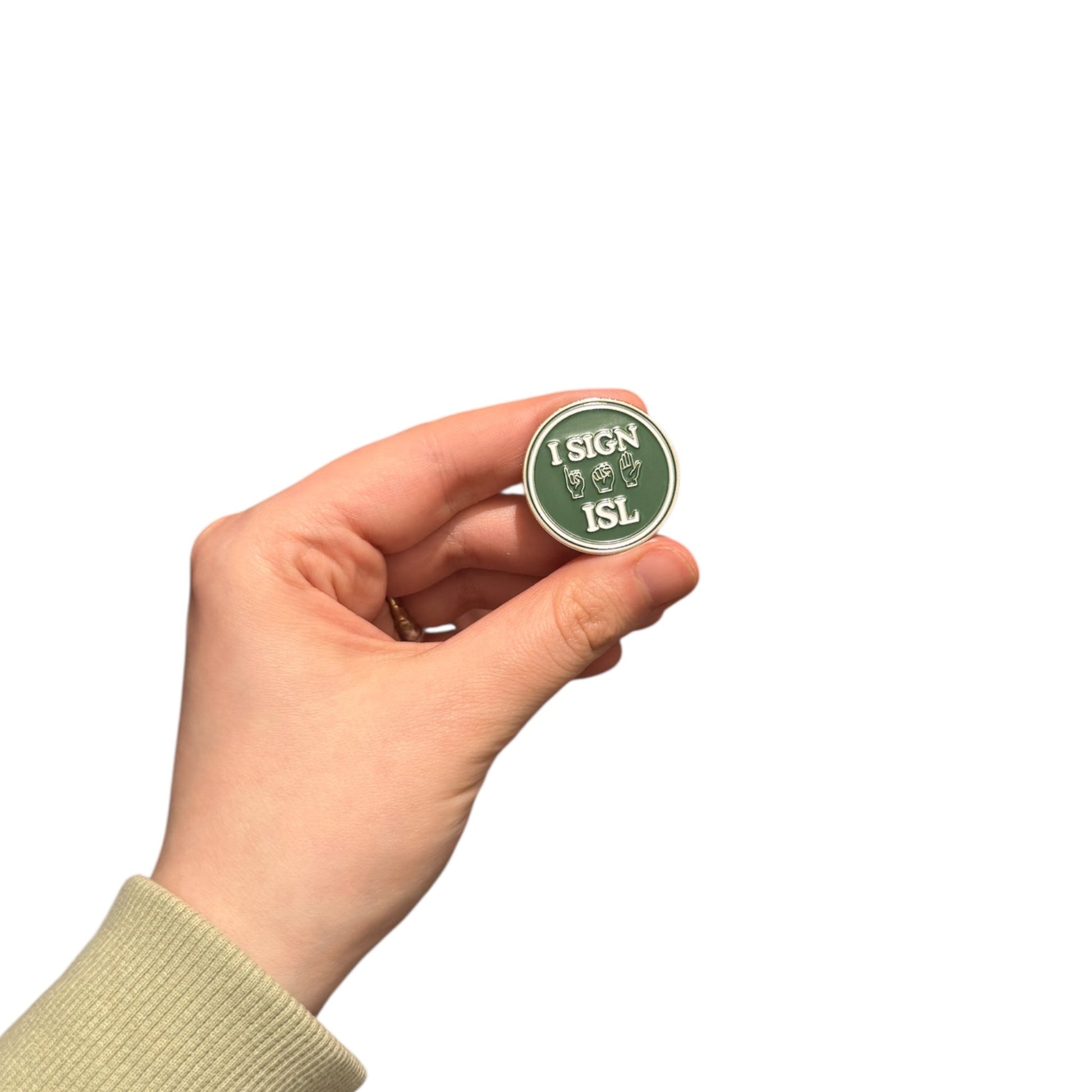 Irish Sign Language Pin Badge - GaelMade