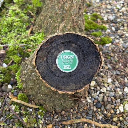 Irish Sign Language Pin Badge - GaelMade